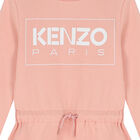 Girls Pink Logo Dress, 1, hi-res